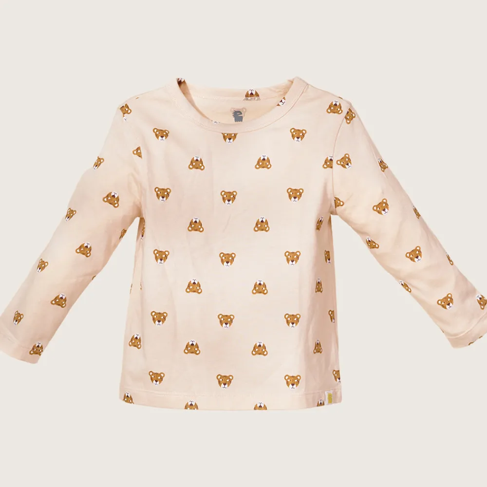rise little earthling Long-Sleeve Tee Haute Red 9-12m Clearance