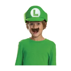 Jakks Pacific (Canada) Inc. Luigi Elevated Hat + Mustache Fashion