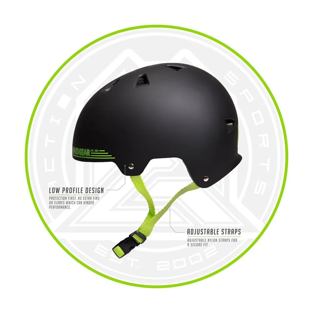 Madd Gear Helmet SM - Black and Green Sale