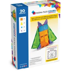 Magna-Tiles ® Combo 20-Piece Magnetic Construction Set, The ORIGINAL Magnetic Building Brand Fashion