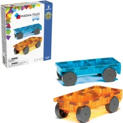 Magna-Tiles ® Cars - Blue & Orange 2-Piece Set Hot