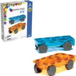 Magna-Tiles ® Cars - Blue & Orange 2-Piece Set Hot