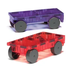 Magna-Tiles ® Cars - Purple & Red 2-Piece Set New