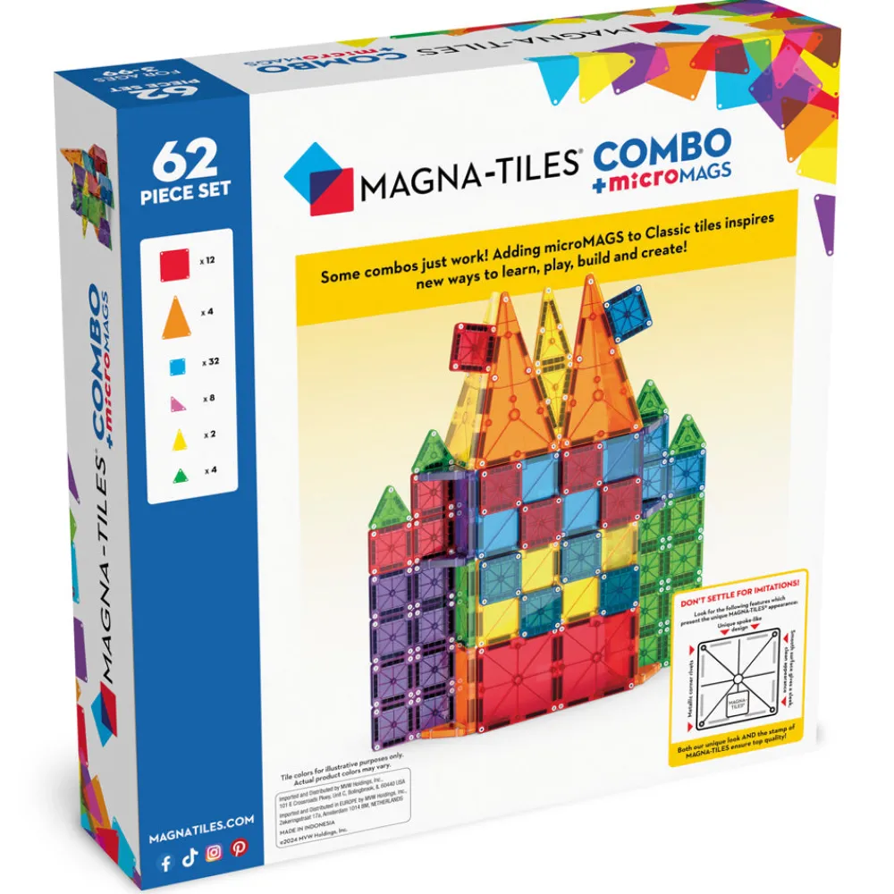 Magna-Tiles ® Combo 62-Piece Construction Set Fashion