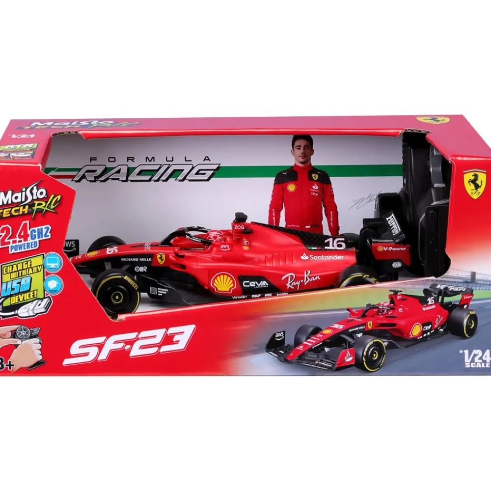 Maisto Diecast Maisto R/C 1:24 Ferrari Remote Control LeClrerc Hot