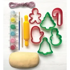 Bright Stripes Make and Paint Clay Cookies Ornaments Clearance