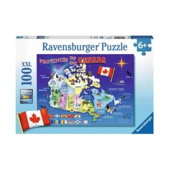 Ravensburger USA, Inc. Map of Canada 100 PC Puzzle Fashion
