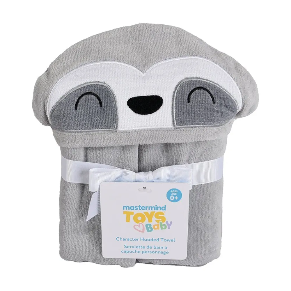 Mastermind Toys Baby Character Hooded Towel Sloth Outlet