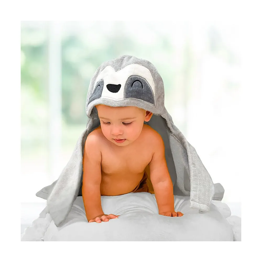 Mastermind Toys Baby Character Hooded Towel Sloth Outlet