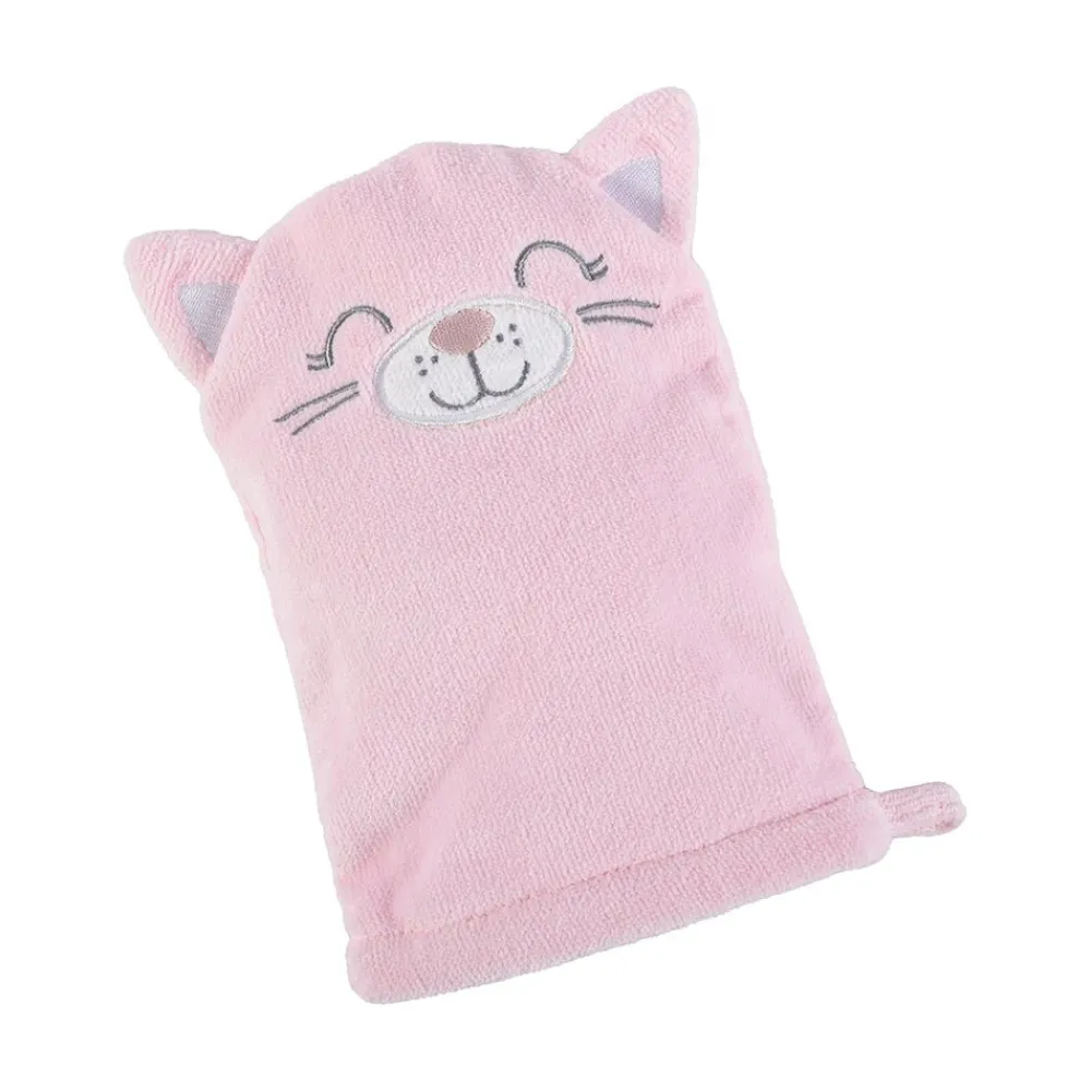 Mastermind Toys Baby Character Wash Mitt Kitten New