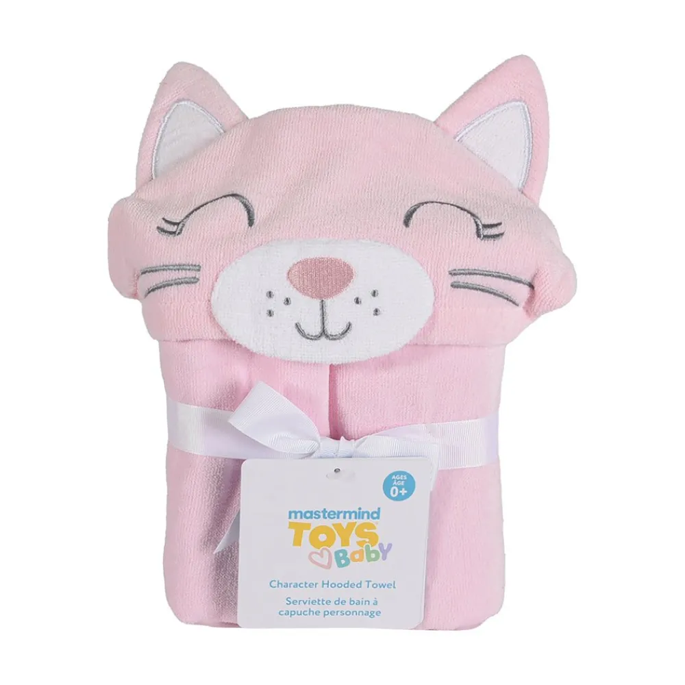 Mastermind Toys Baby Character Hooded Towel Kitten Outlet