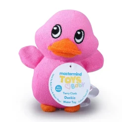 Mastermind Toys Baby Terry Cloth Duckie Pink New
