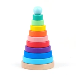 Mastermind Toys Baby Wooden Rainbow Stacker Online
