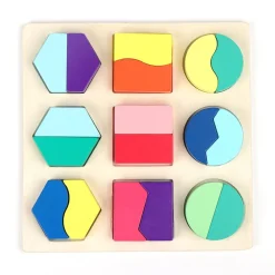 Mastermind Toys Baby Wooden Shape Sorter Puzzle 18 Pieces Clearance