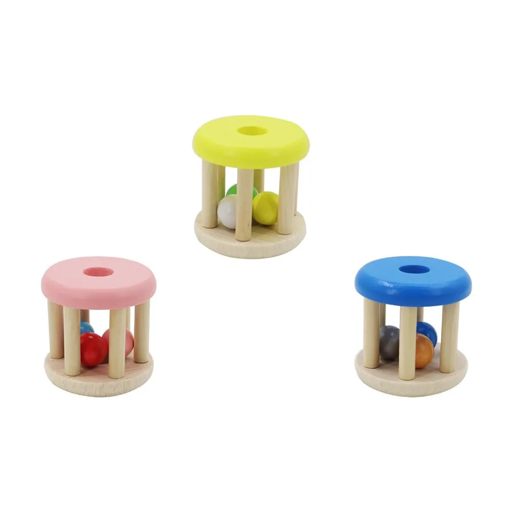 Mastermind Toys Baby Wooden Rattle Assorted New
