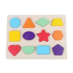 Mastermind Toys Baby Wooden Shape Sorter Puzzle 12 Pieces Best