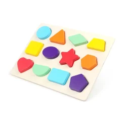 Mastermind Toys Baby Wooden Shape Sorter Puzzle 12 Pieces Best