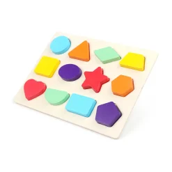 Mastermind Toys Baby Wooden Shape Sorter Puzzle 12 Pieces Best