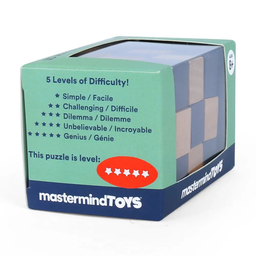 MI Toys International Ltd Mastermind Toys 3D Mini Wooden Checkered Cube Puzzle Online