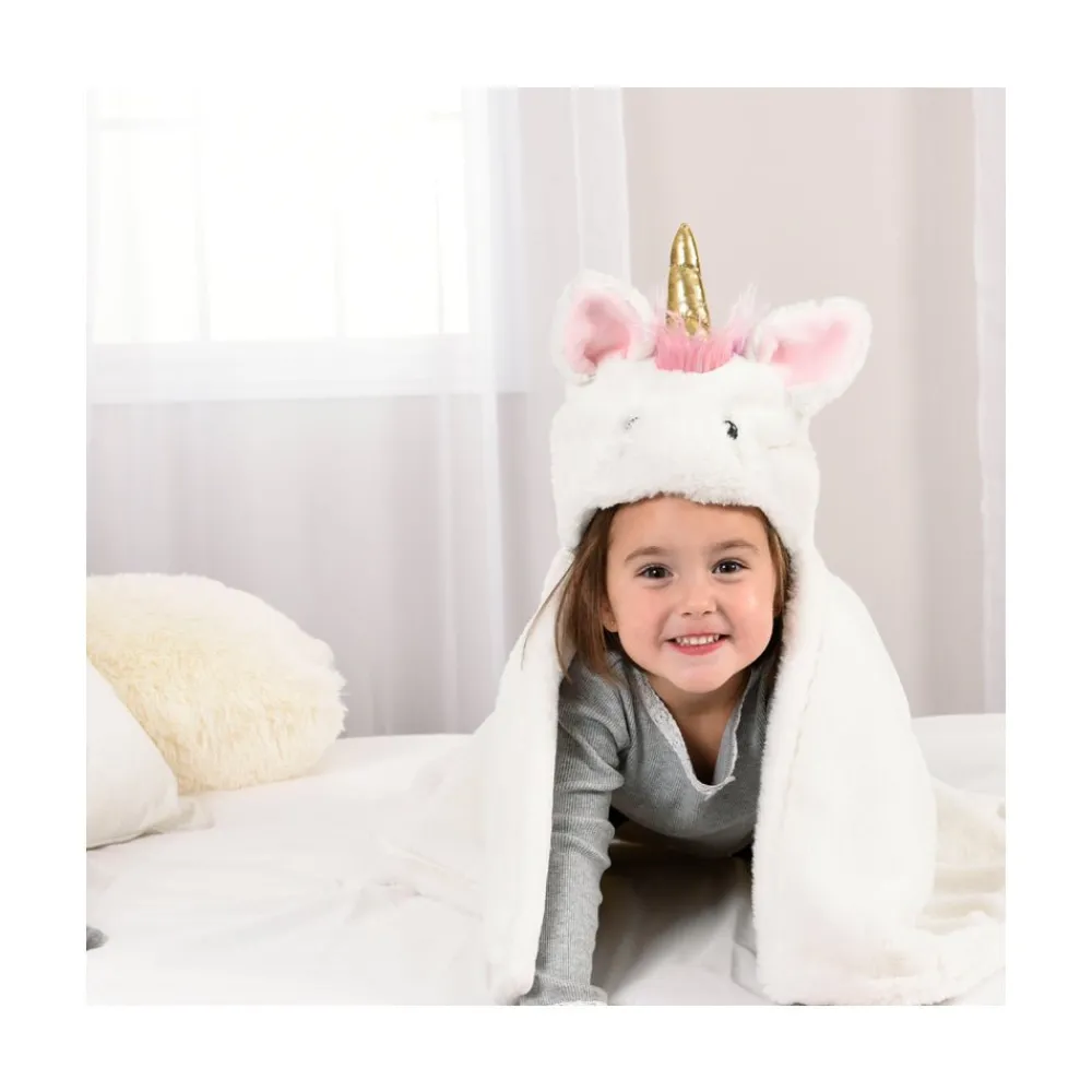 Nemcor Inc. Mastermind Toys Hooded Character Blanket Unicorn Outlet