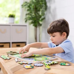 Melissa and Doug Melissa & Doug Animal Chase I-Spy Wooden Gear Puzzle Outlet