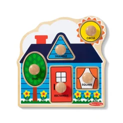 Melissa and Doug Melissa & Doug First Shapes Jumbo Knob wooden Puzzle - 5 Pieces Hot