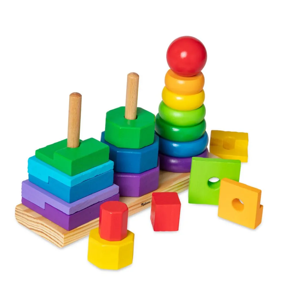 Melissa and Doug Melissa & Doug Geometric Stacker Discount