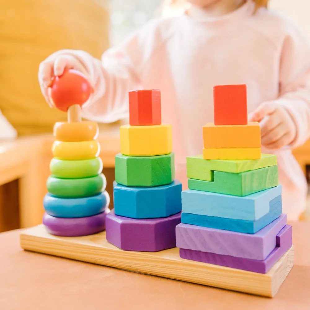 Melissa and Doug Melissa & Doug Geometric Stacker Discount