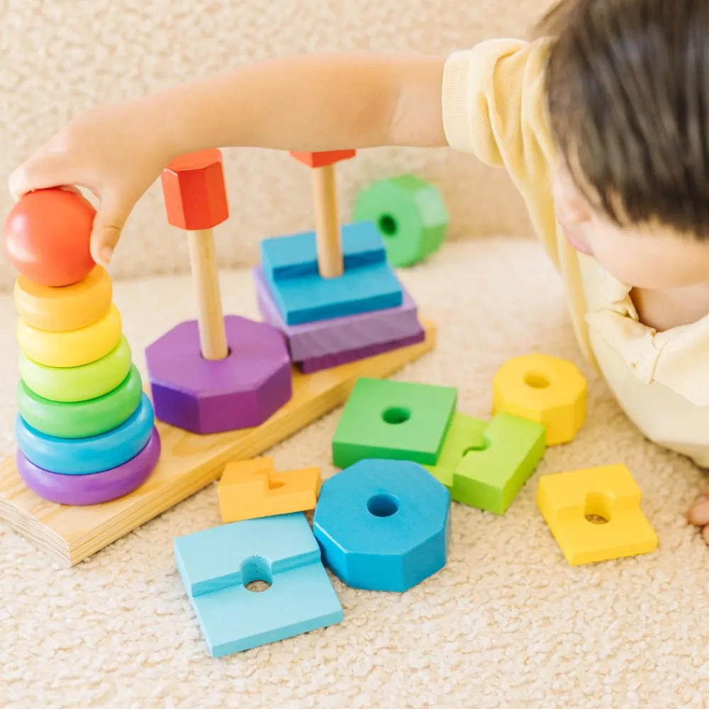 Melissa and Doug Melissa & Doug Geometric Stacker Discount