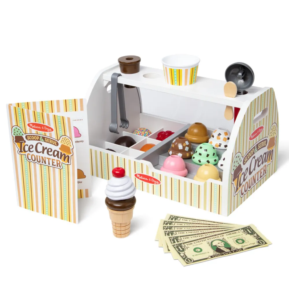 Spin Master Toys Far East Limited Melissa & Doug Scoop & Serve WoodenIceCreamCounter Sale