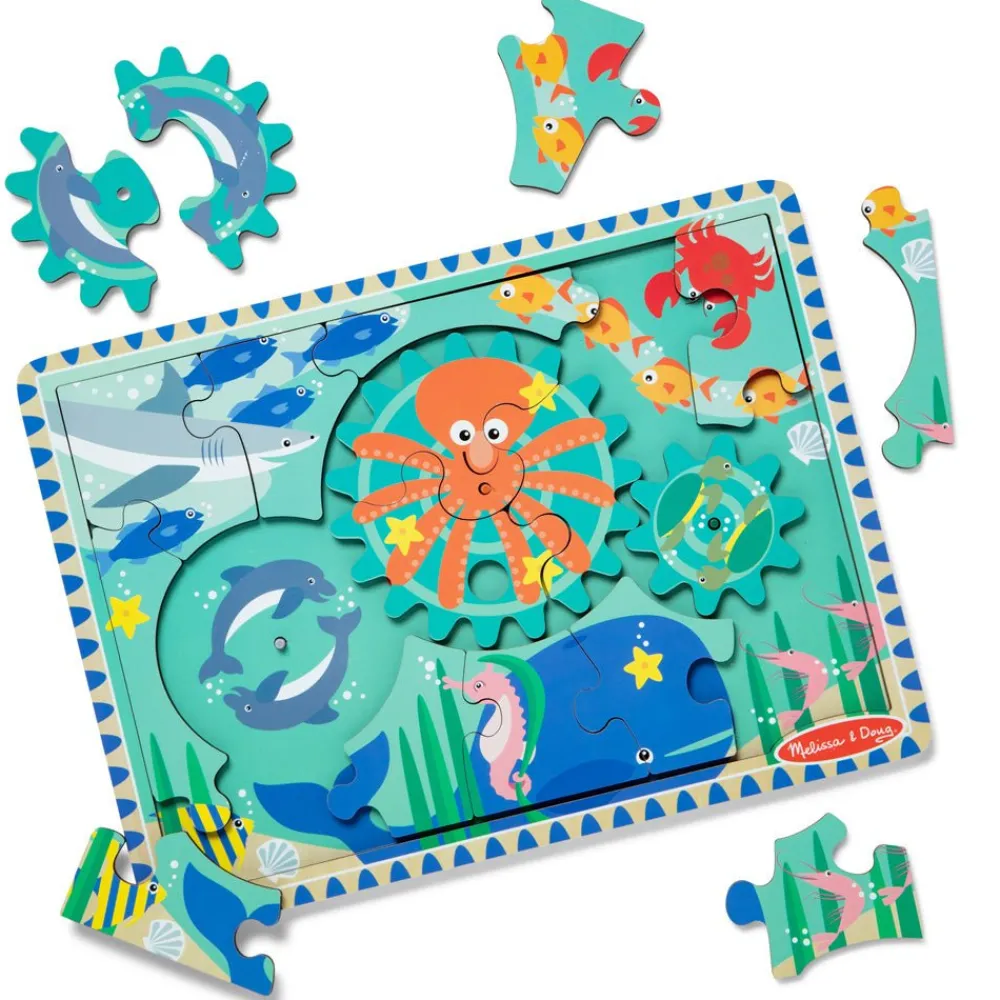 Melissa and Doug Melissa & Doug Underwater Wooden Gear Puzzle Clearance
