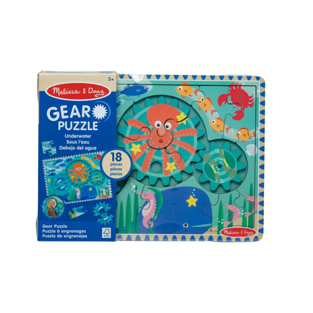 Melissa and Doug Melissa & Doug Underwater Wooden Gear Puzzle Clearance