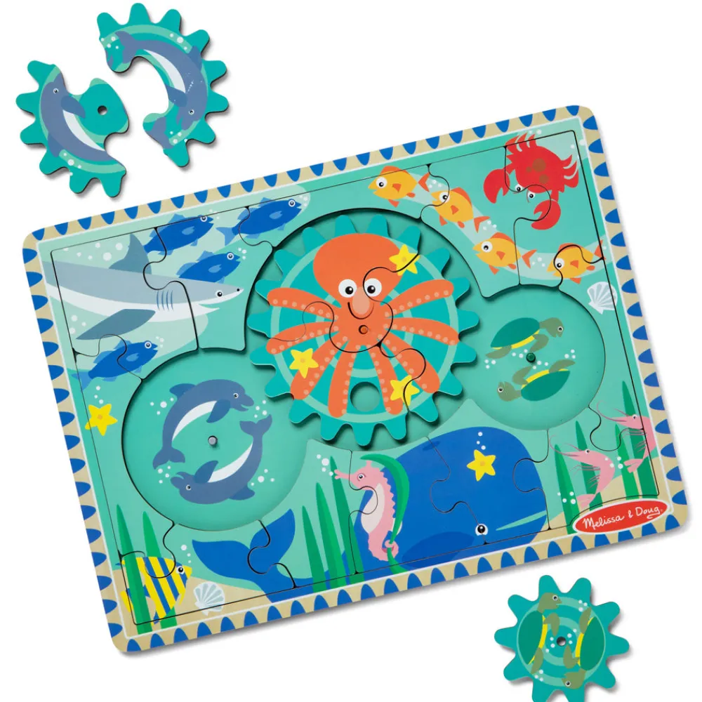 Melissa and Doug Melissa & Doug Underwater Wooden Gear Puzzle Clearance