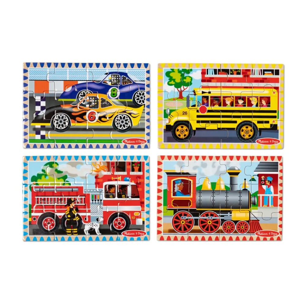 Melissa and Doug Melissa & Doug Vehicle Puzzles in a Box New