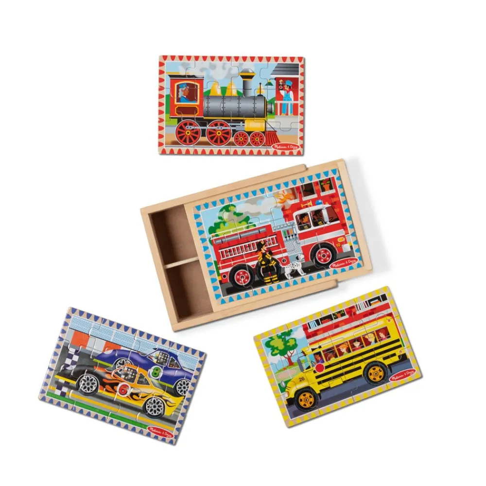 Melissa and Doug Melissa & Doug Vehicle Puzzles in a Box New