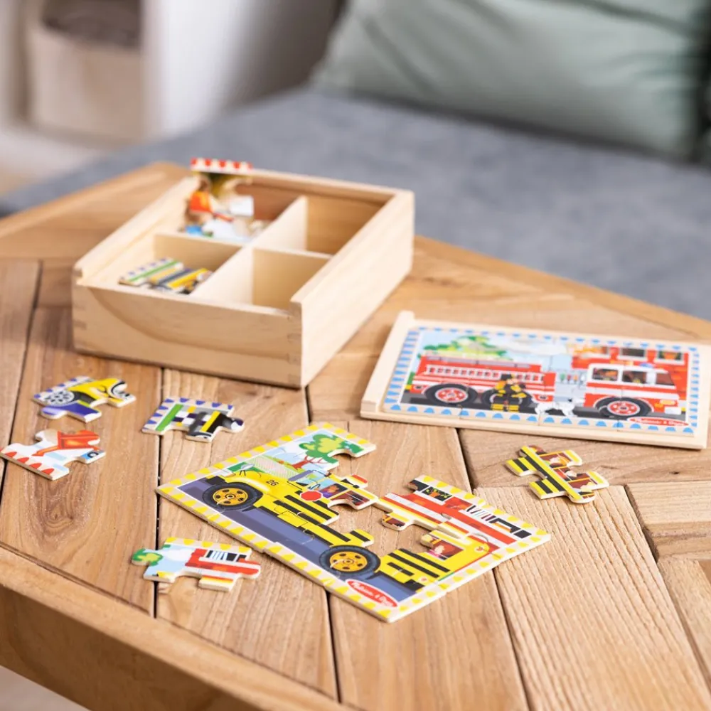 Melissa and Doug Melissa & Doug Vehicle Puzzles in a Box New