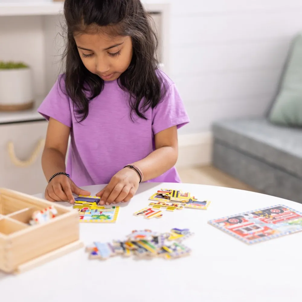 Melissa and Doug Melissa & Doug Vehicle Puzzles in a Box New