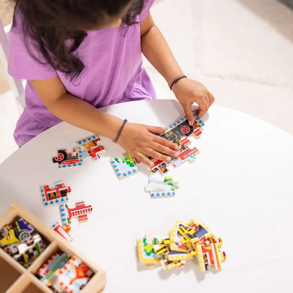 Melissa and Doug Melissa & Doug Vehicle Puzzles in a Box New