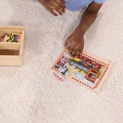 Melissa and Doug Melissa & Doug Vehicle Puzzles in a Box New
