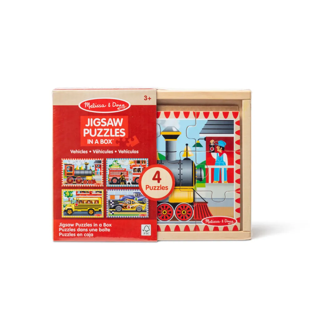Melissa and Doug Melissa & Doug Vehicle Puzzles in a Box New
