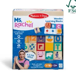 Spin Master Ltd. Melissa & Doug x Ms. Rachel Wooden Learning Blocks Hot