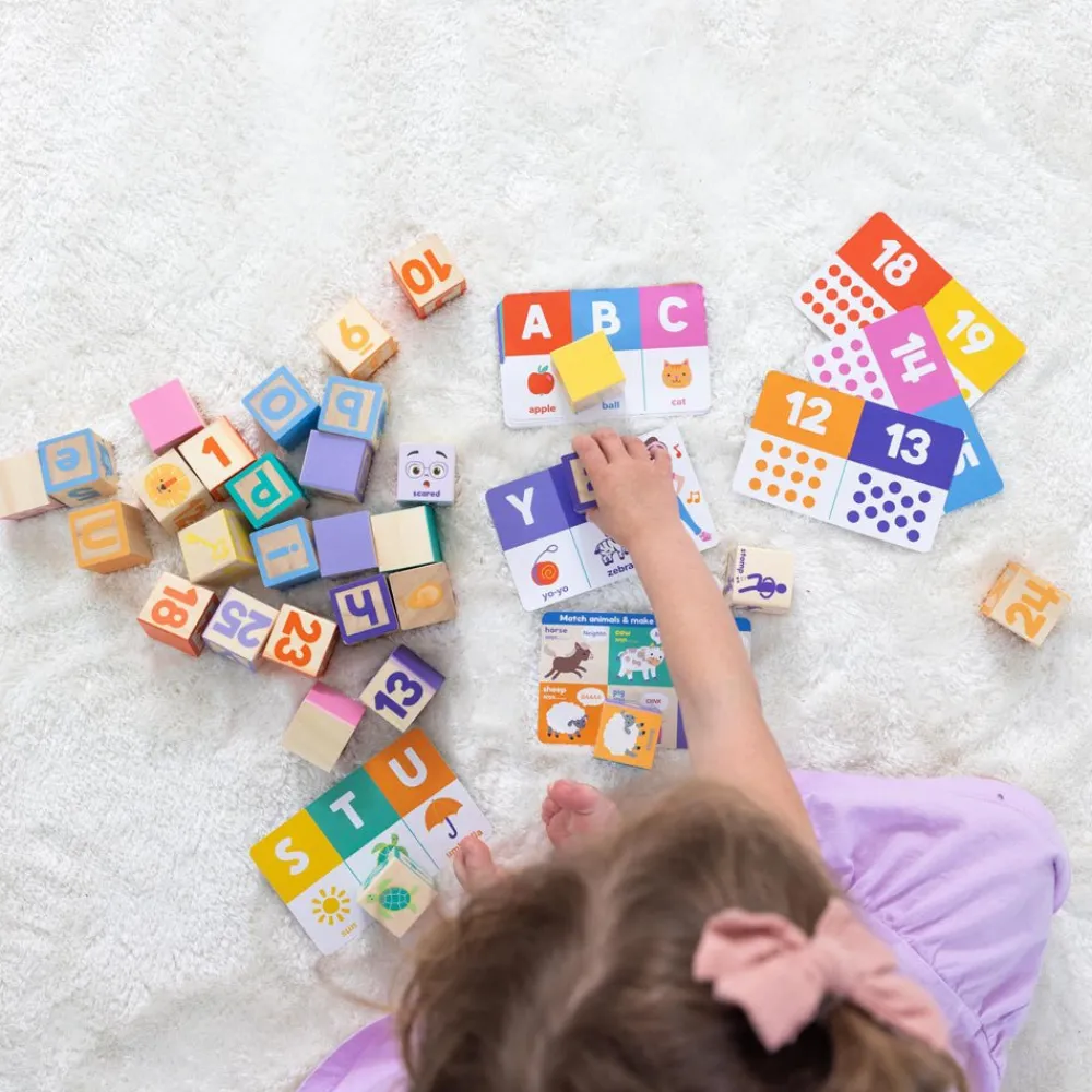 Spin Master Ltd. Melissa & Doug x Ms. Rachel Wooden Learning Blocks Hot