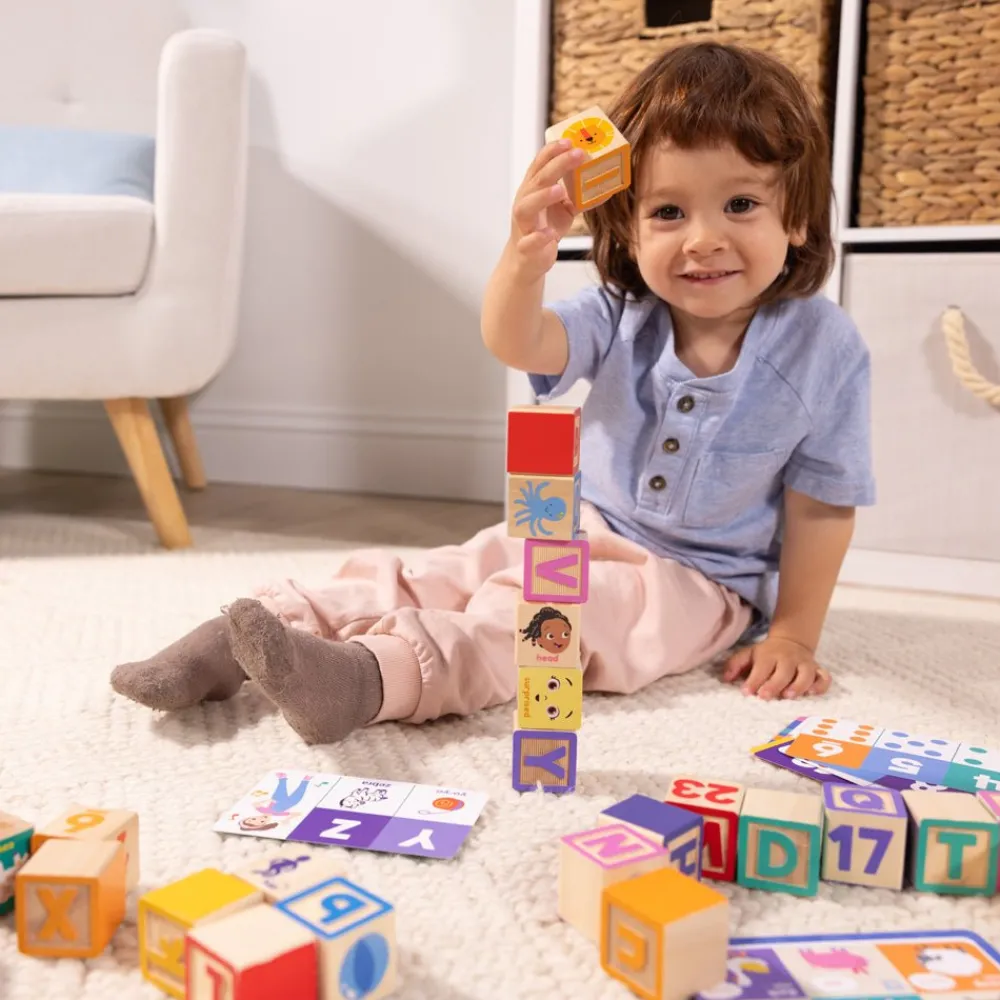 Spin Master Ltd. Melissa & Doug x Ms. Rachel Wooden Learning Blocks Hot