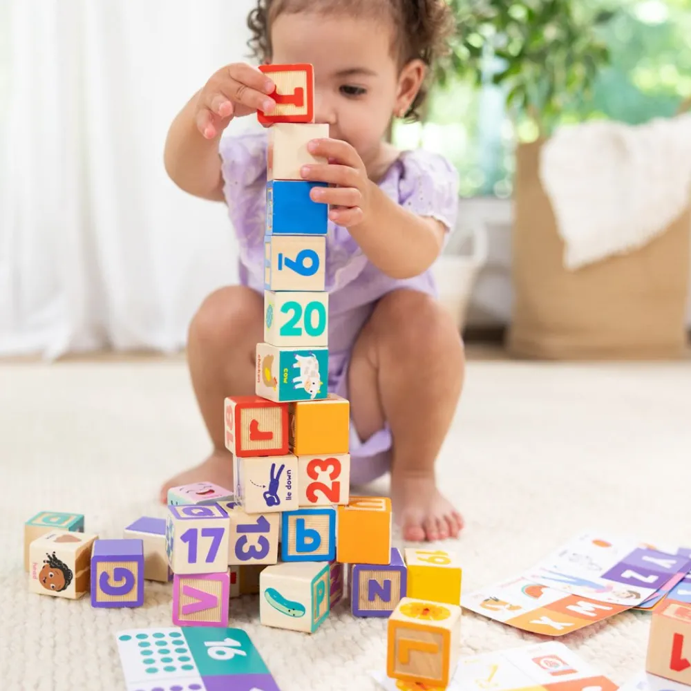 Spin Master Ltd. Melissa & Doug x Ms. Rachel Wooden Learning Blocks Hot