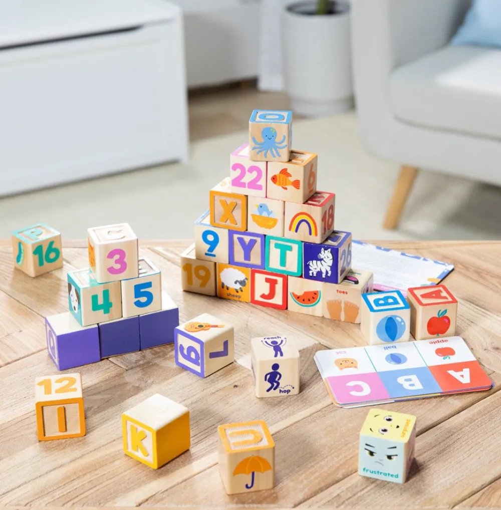 Spin Master Ltd. Melissa & Doug x Ms. Rachel Wooden Learning Blocks Hot