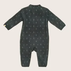 rise little earthling Microfleece Romper Deep Forest 0-6m Clearance