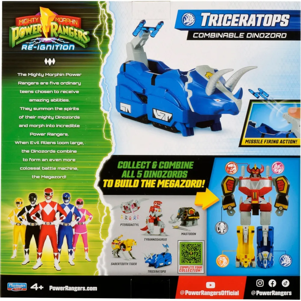 Imports Dragon Inc. Mighty Morphin Power Rangers - Triceratops Dinozord Online
