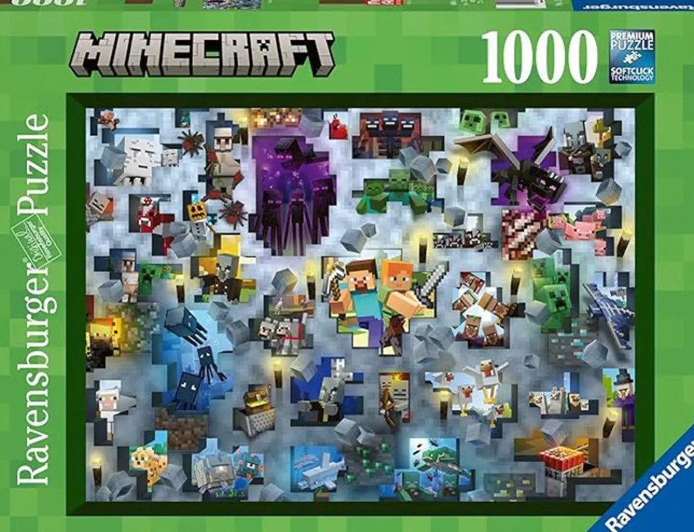 Ravensburger Minecraft - Mobs CHALLENGE 1000 pc Puzzle Outlet
