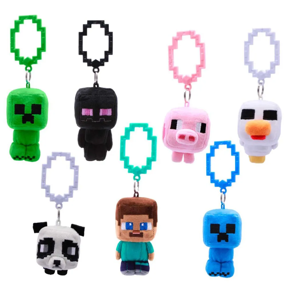 Mastermind Toys Minecraft-4" Plush Backpack Hangers Hot
