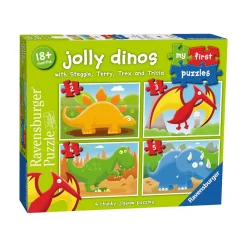 Ravensburger USA, Inc. My First Puzzles Jolly Dinos 2-5pc Puzzles New